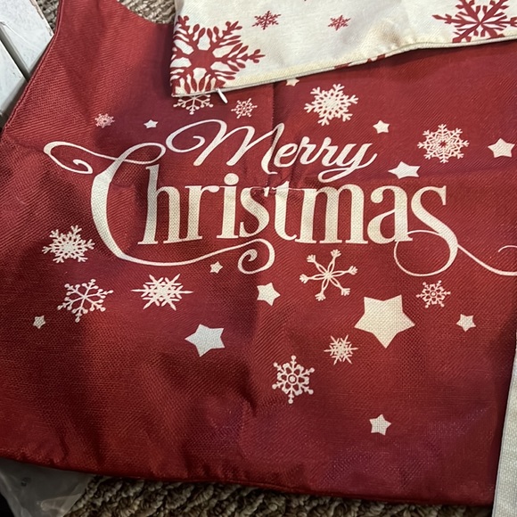 Brand new in bag 4 Christmas pillow covers ready to fill. So cute - Picture 3 of 5